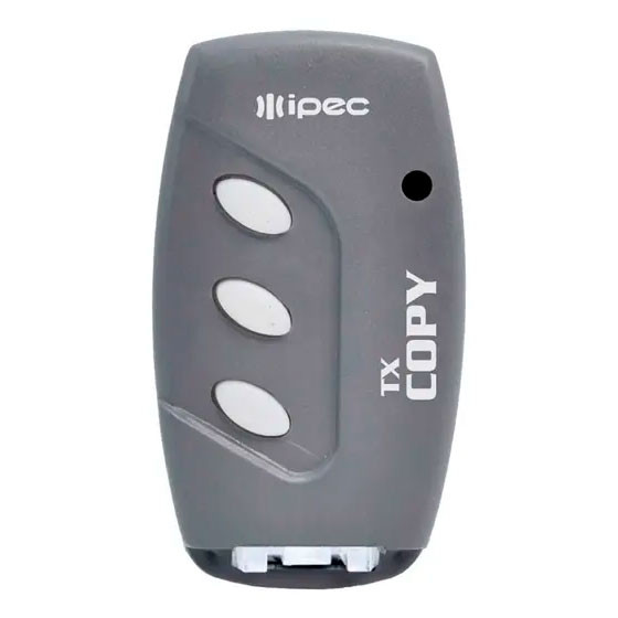 CONTROLE PARA PORTÃO - IPEC TX COPY CODE LEARN