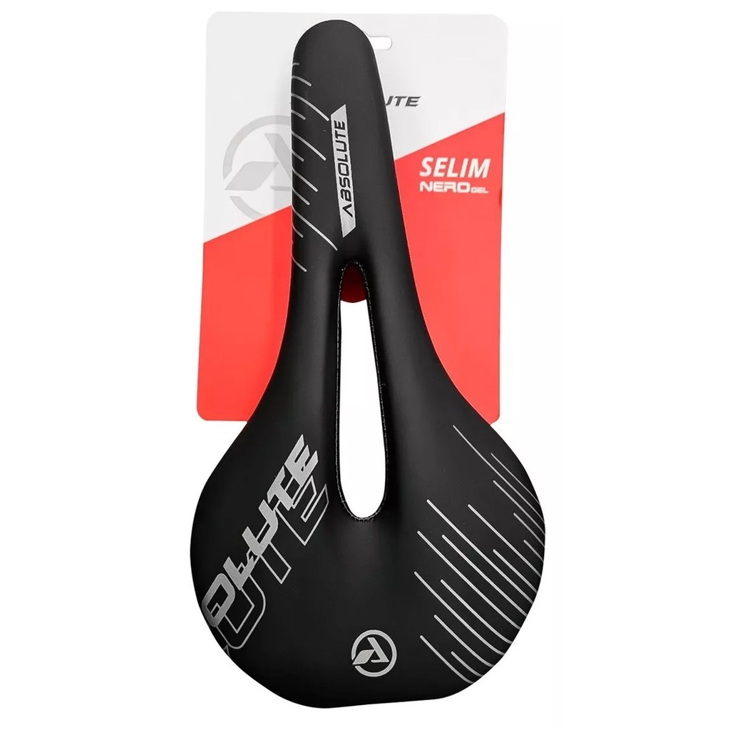 Selim Absolute Nero Gel 268x146mm Banco Vazado Mtb Speed em Oferta na Shopee