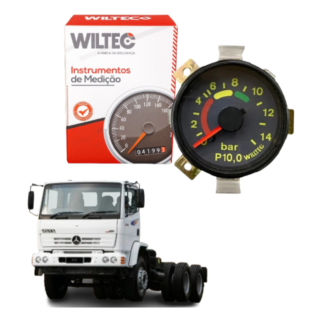 Manometro Pressão Ar Painel Mb 1620 1215 1938 914c 712c 1944 1634 1418 1718 1630 2726 Willtec em Oferta na Shopee