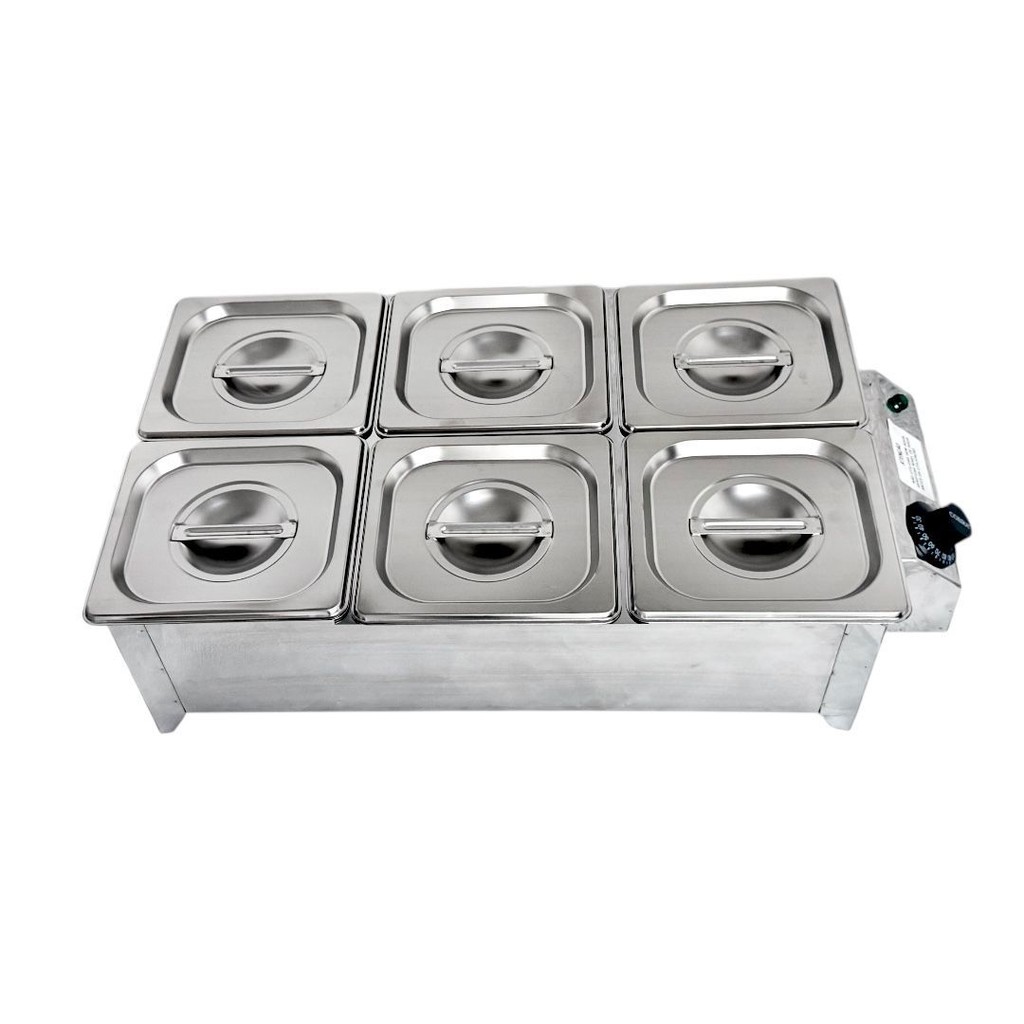 Buffet Rechaud 6 Cubas Elétrico Inox 220V