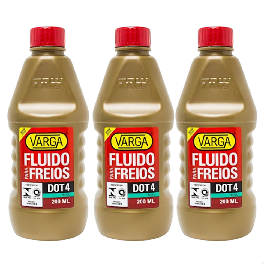 Kit Combo 3 Óleo Fluido Freio Dot4 Trw Varga 500ml Rclf00054