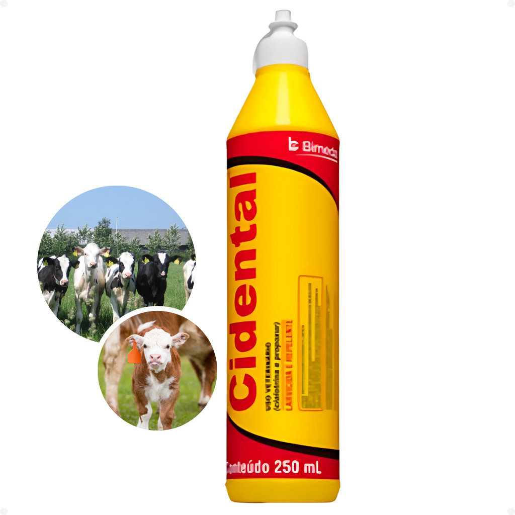 Cidental Mata Bicheira E Berne Repelente Larvicida Uso Veterinário Bovinos 250ML