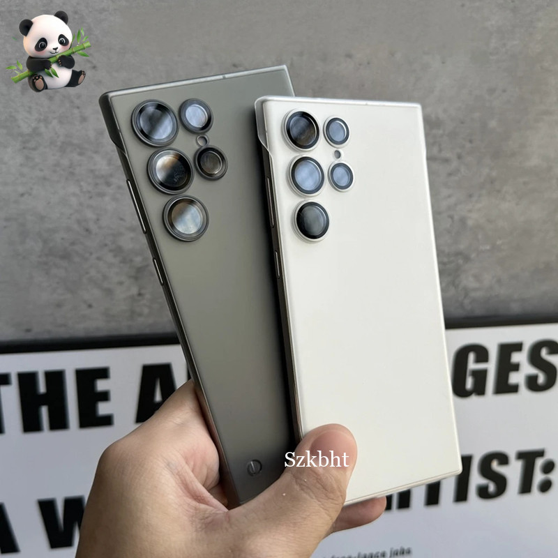 Capa Traseira Transparente Sem Moldura Para PC Samsung Galaxy S25 Ultra S22 S23 S24 Plus De Proteção De Armadura Dura em Oferta na Shopee