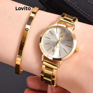 Lovito Casual Relógio Feminino de Quartzo Simples Levemente Luxuoso Sensação de Luxo para Deslocamento LFA12595 em Oferta na Shopee