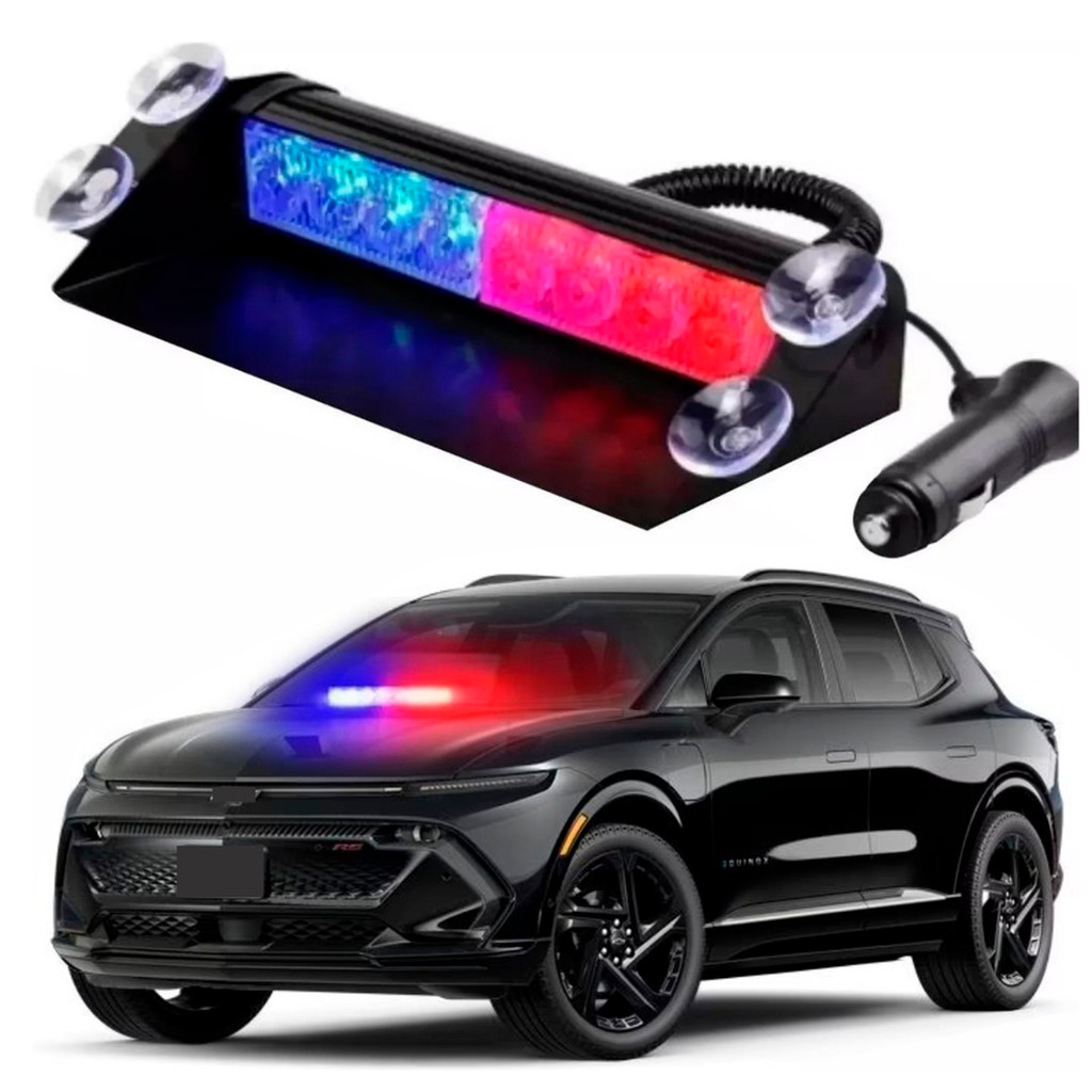 Giroflex Rotolight Led Estrobo Parabrisa Viatura Policia 12v em Oferta na Shopee