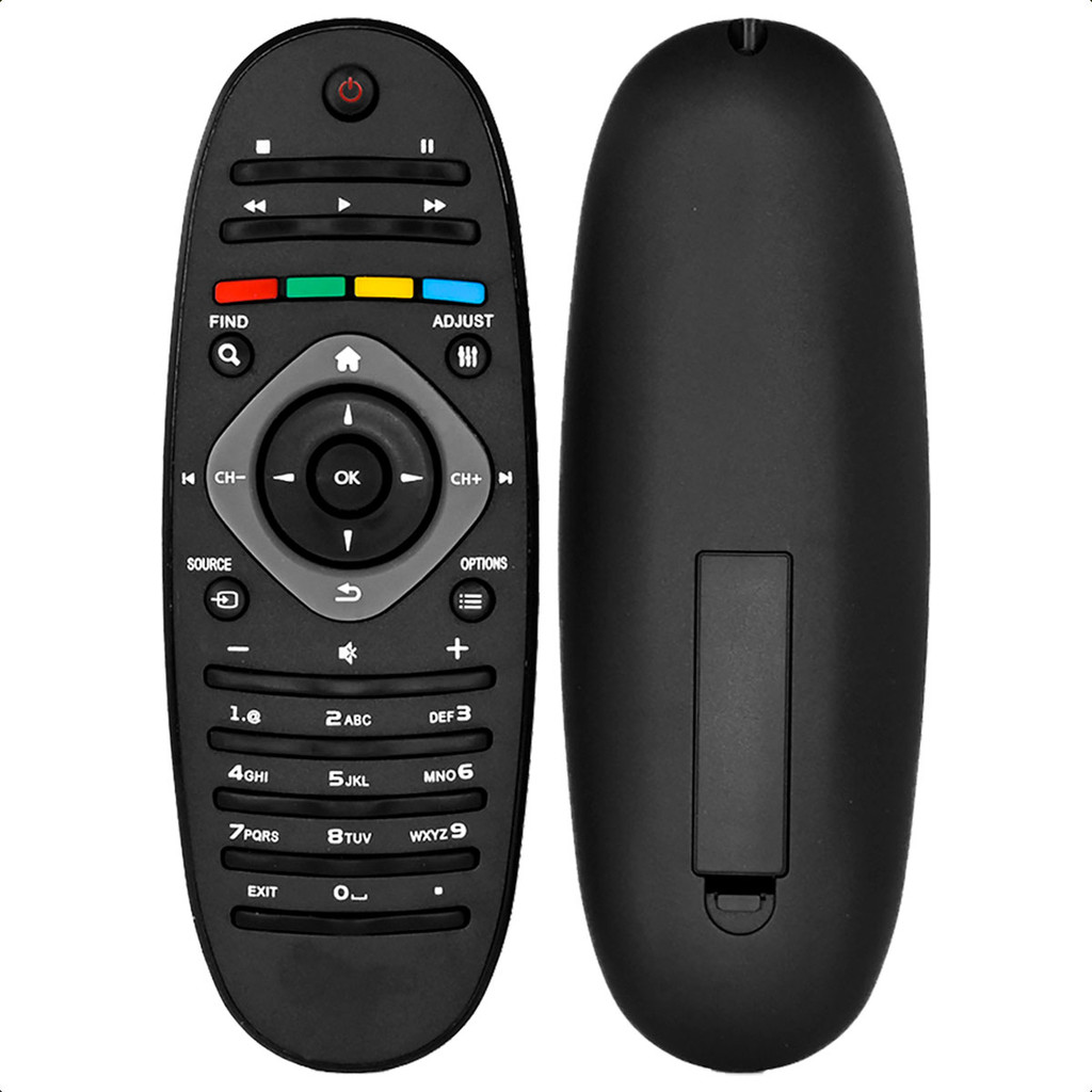 Controle Remoto Compatível com TV Philips LCD LED para 2 Pilhas Palito