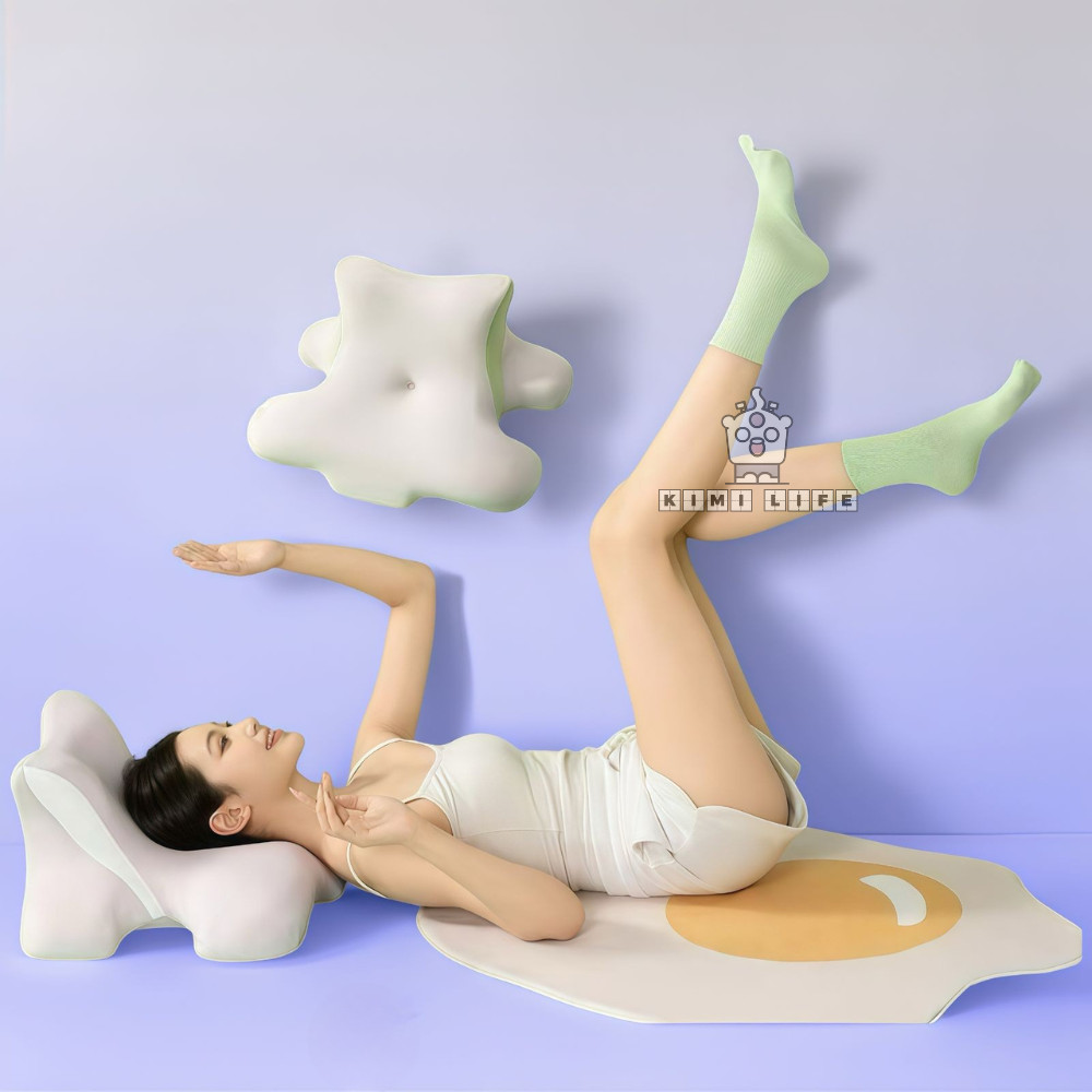 Almofada Ergonômica com Memory Foam e Tecido Refrescante de Seda Gelada em Oferta na Shopee