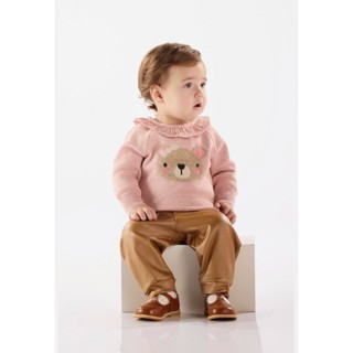 Blusão em Tricot Ursinho para Bebê Menina Up Baby em Oferta na Shopee