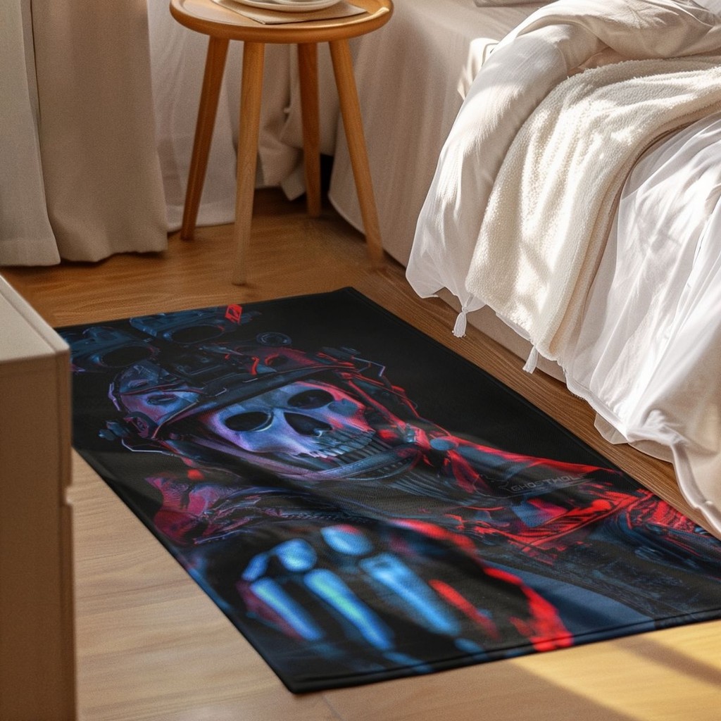 Tapete Decorativo 118x70cm Antiderrapante Sala, Quarto, Espaço Gamer em Oferta na Shopee