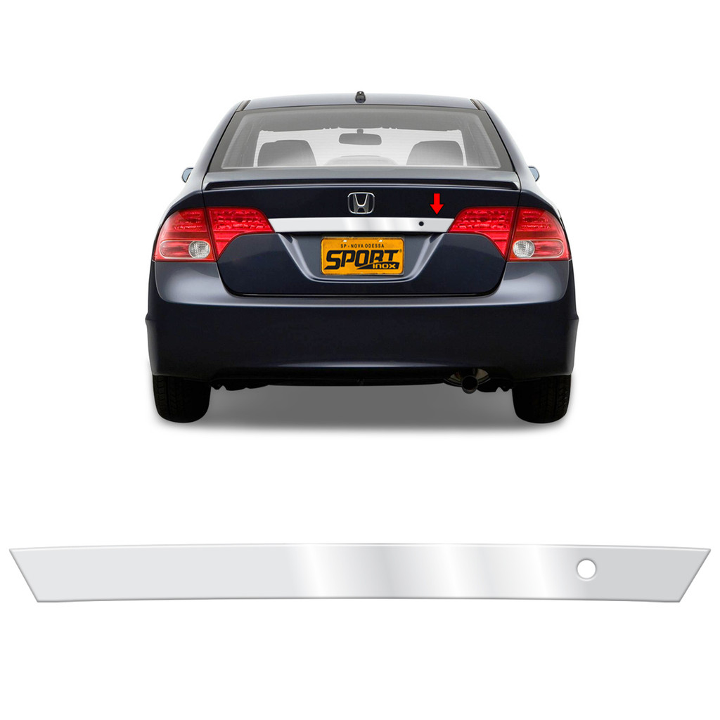 Adesivo Friso Superior Traseiro Para Civic 07/2011 Resinado em Oferta na Shopee