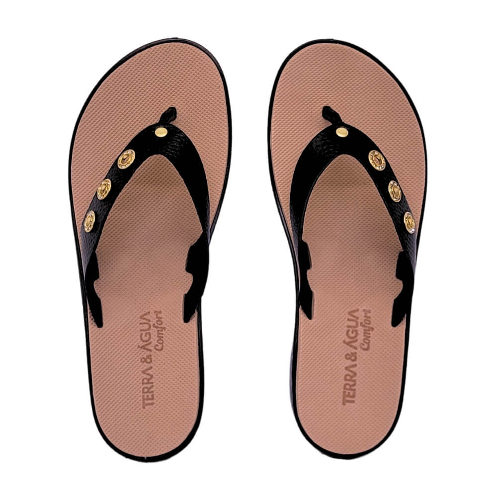 Chinelo de Dedo Feminino Confortável Leve Macio Ortopédico Esporão Palmilha EVA Terra e Água