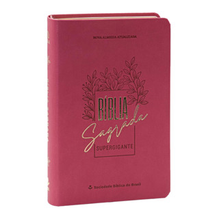 Bíblia Sagrada | Letra Supergigante | NAA | Capa Luxo Rosa em Oferta na Shopee