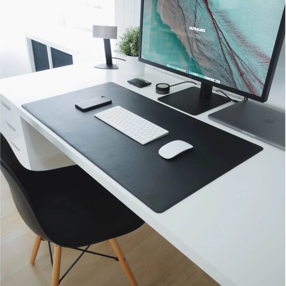 Desk Pad Grande 90x40 Mousepad Couro Gamer Office