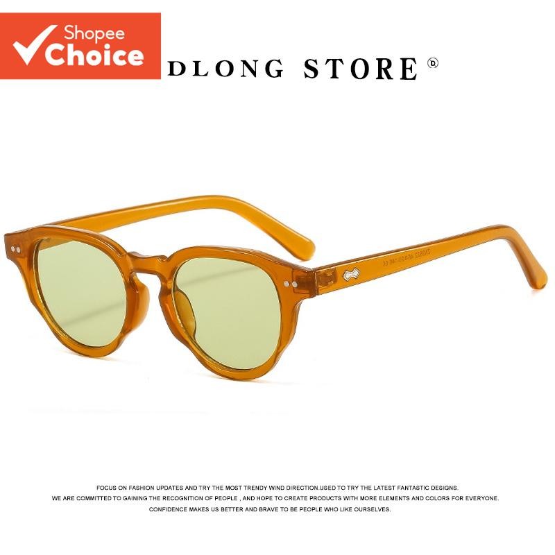 DDLong Retro Óculos De Sol De Armação Pequena UV400 Proteção Vintage Para Exterior