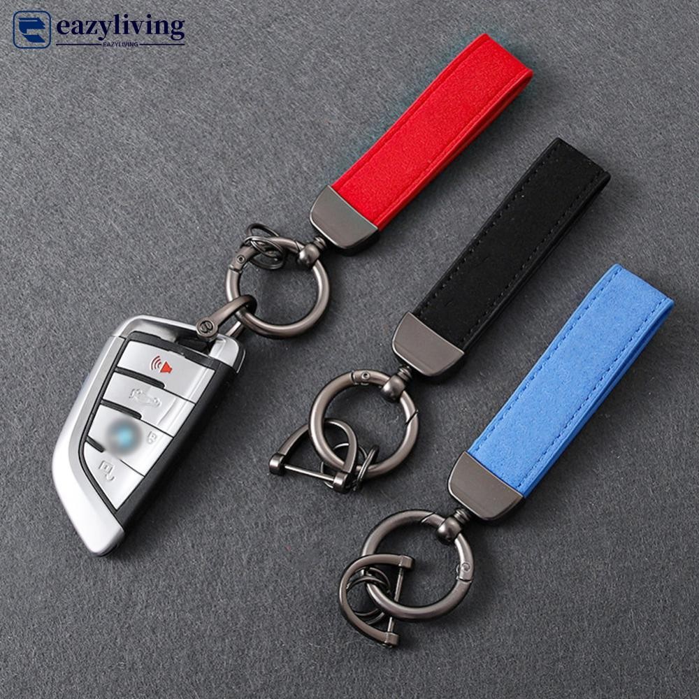 EAZYLIVING Metal Carro Camurça Couro Chaveiro Acessórios Para BMW M X1 X3 X4 X5 X6 X7 E46 E90 F20 E60 E39 R3S7