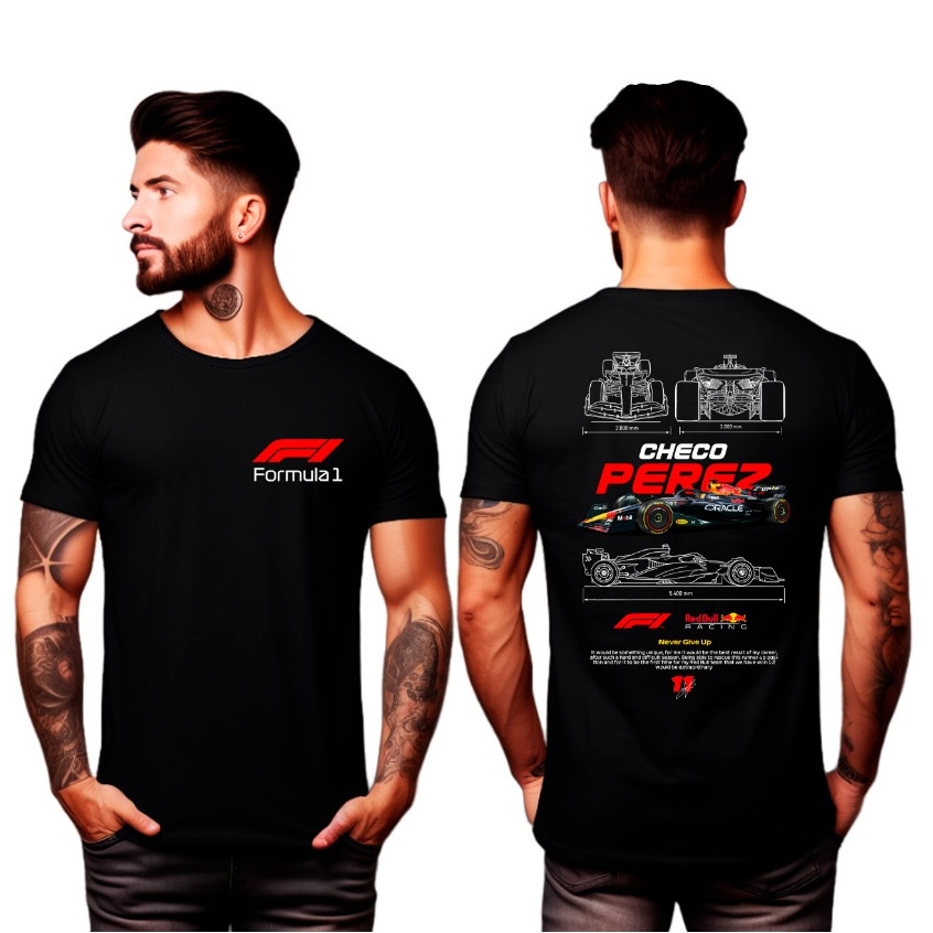 Camiseta Checo Perez 100% Algodão Lançamento