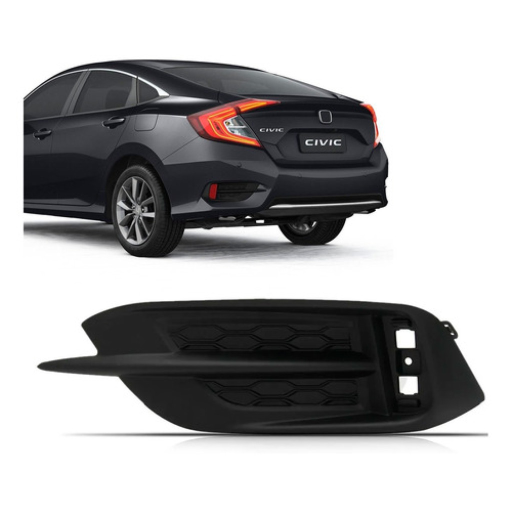 Acabamento de Parachoque Traseiro Honda Civic 2020 2021peça referencia de mercado, entrega rapida acabamento para-choque