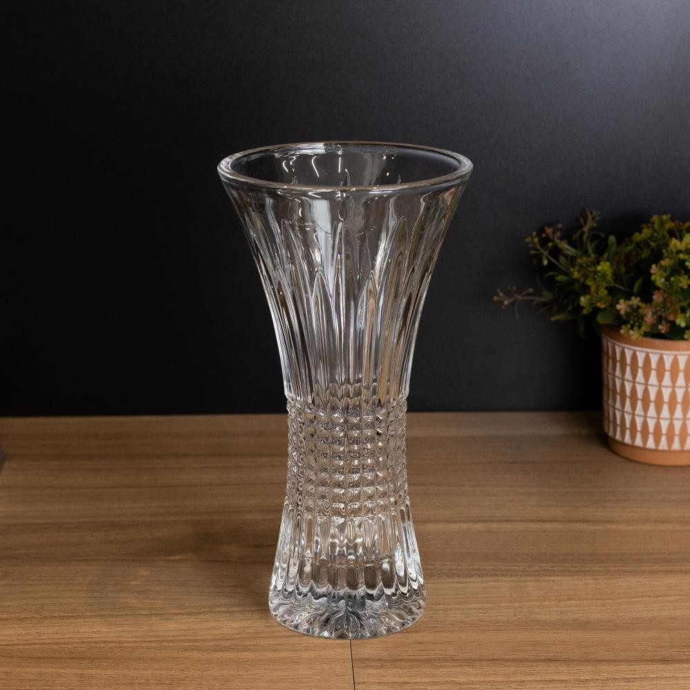 Vaso Wolff Queen de Cristal 15cm x 24cm em Oferta na Shopee