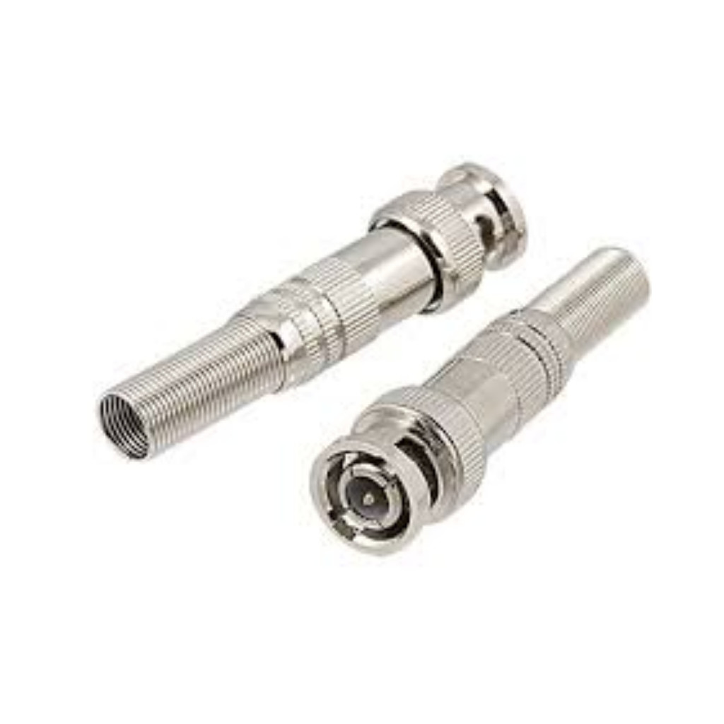 Pacote Kit 10un Conector Plug BNC com Mola 4mm  Conectech