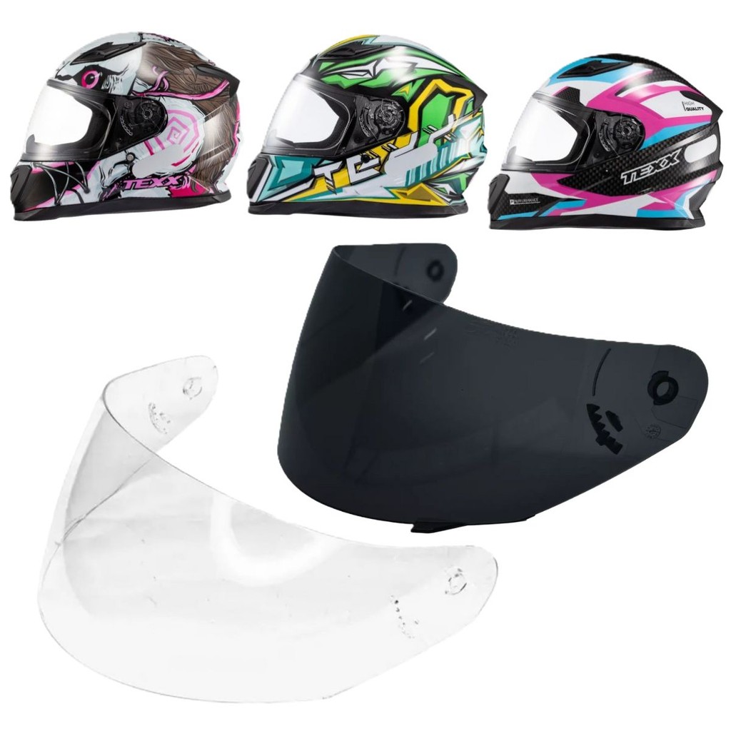 Par Viseiras P/ Capacete Hawk Fumê + Cristal 2.2mm em Oferta na Shopee