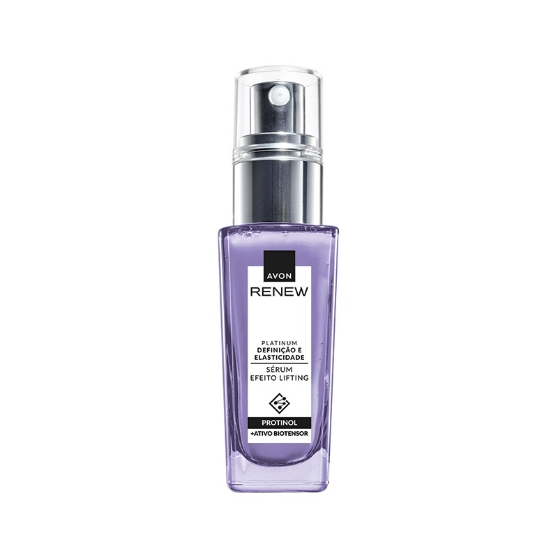 Renew Platinum Sérum Lift & Firmeza 30ml Avon – Anti-Idade 55+ com Protinol e Efeito Lifting