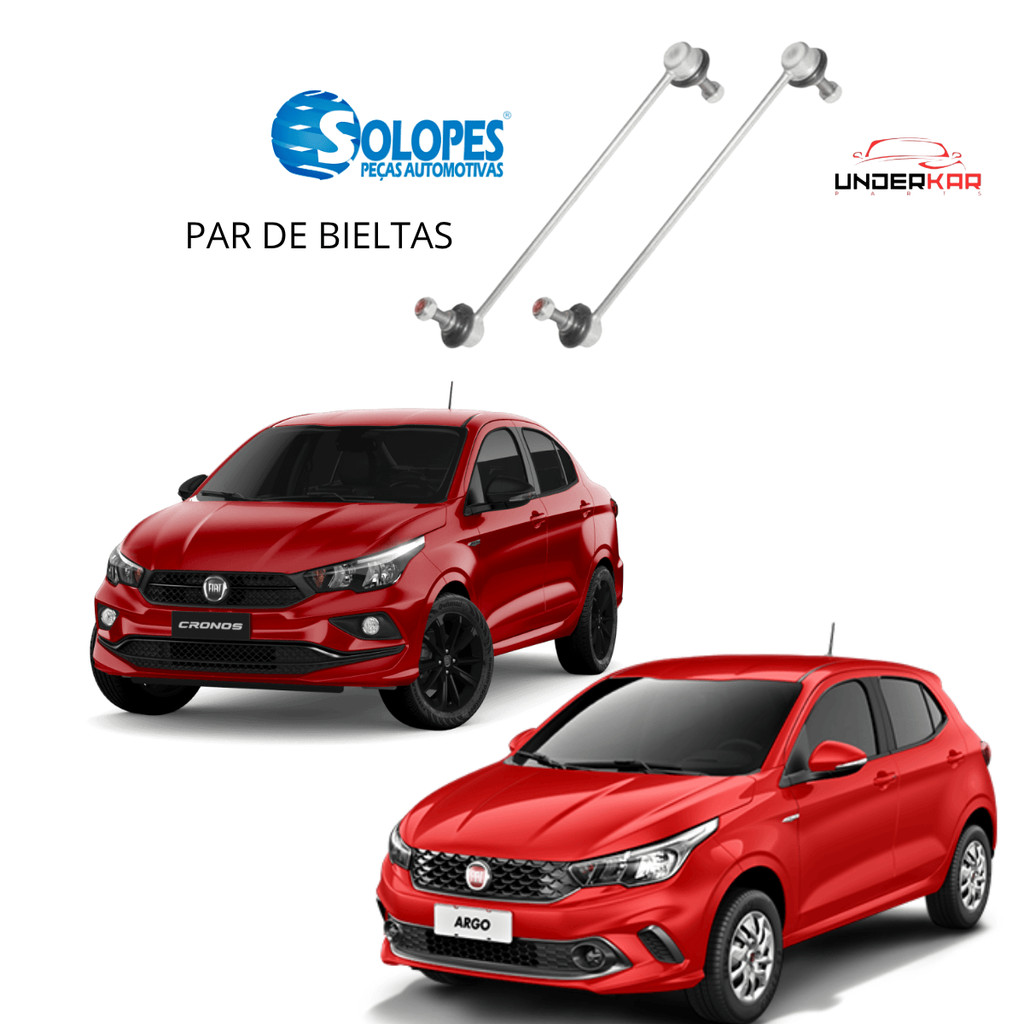 Bieleta Estabilizadora Dianteira(KIT 2 PEÇAS) Stilo 03 em diante / Punto / Linea/Bravo/Argo/Strada