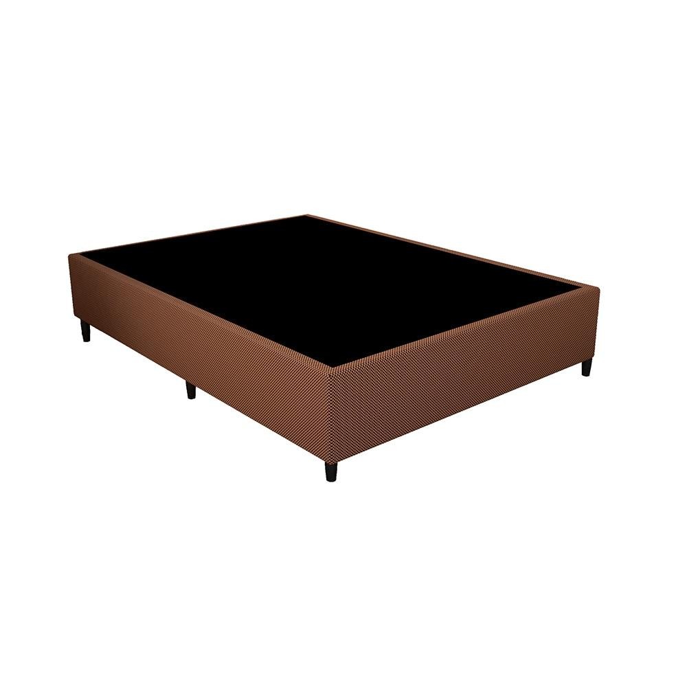Base Box Casal Gazin 138x188 Poliéster Marrom Mesclado Firme Durável Universal e Confortável em Oferta na Shopee