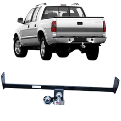 Engate Reboque Rabicho Fixo S10 2001 a 2011 1000Kg Produto Original reforçado bOM