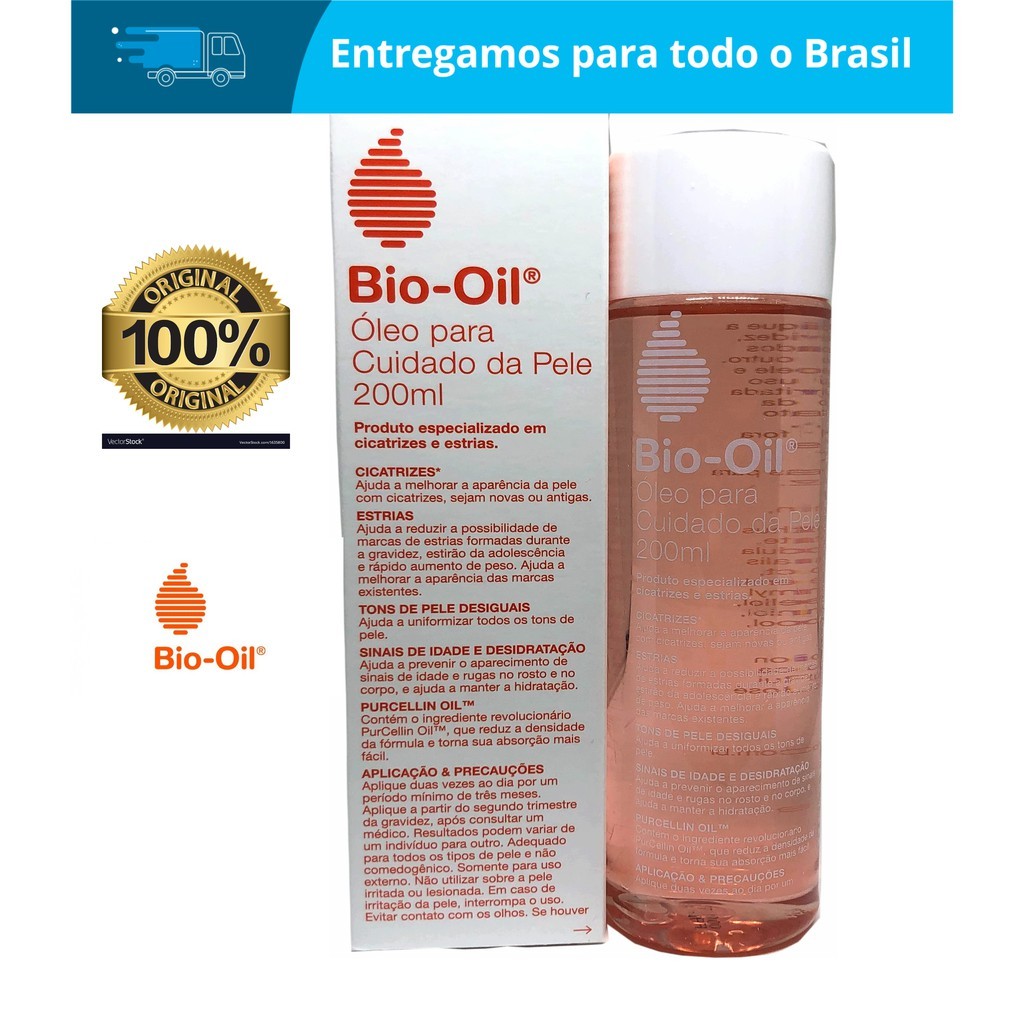 Óleo Corporal Bio-Oil Restaurador 200ml Cicatrizes Estrias em Oferta na Shopee