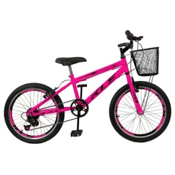 Bicicleta Aro 20 Kls Sport Gold V-Brake Mono 7 Marchas Feminina