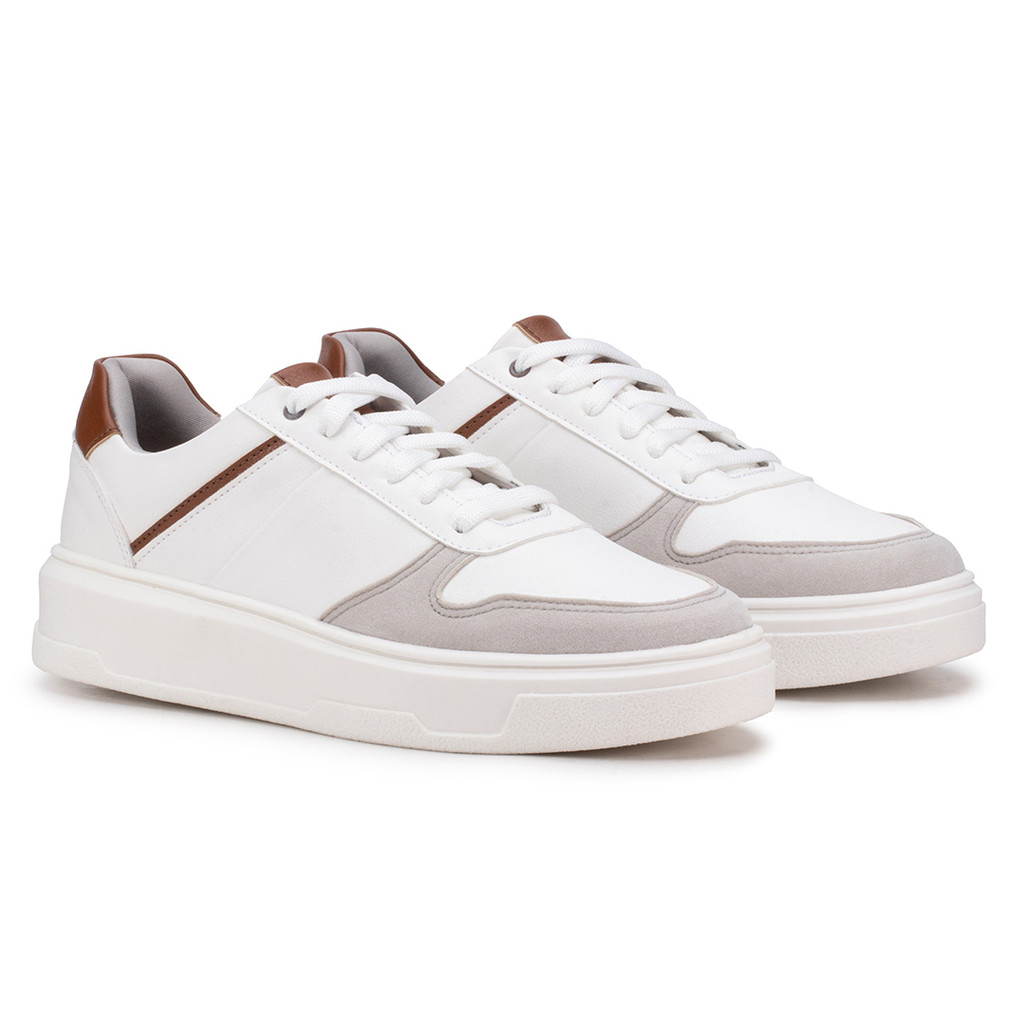 Tênis Sapatenis Masculino Casual Couro Confortável Estilo