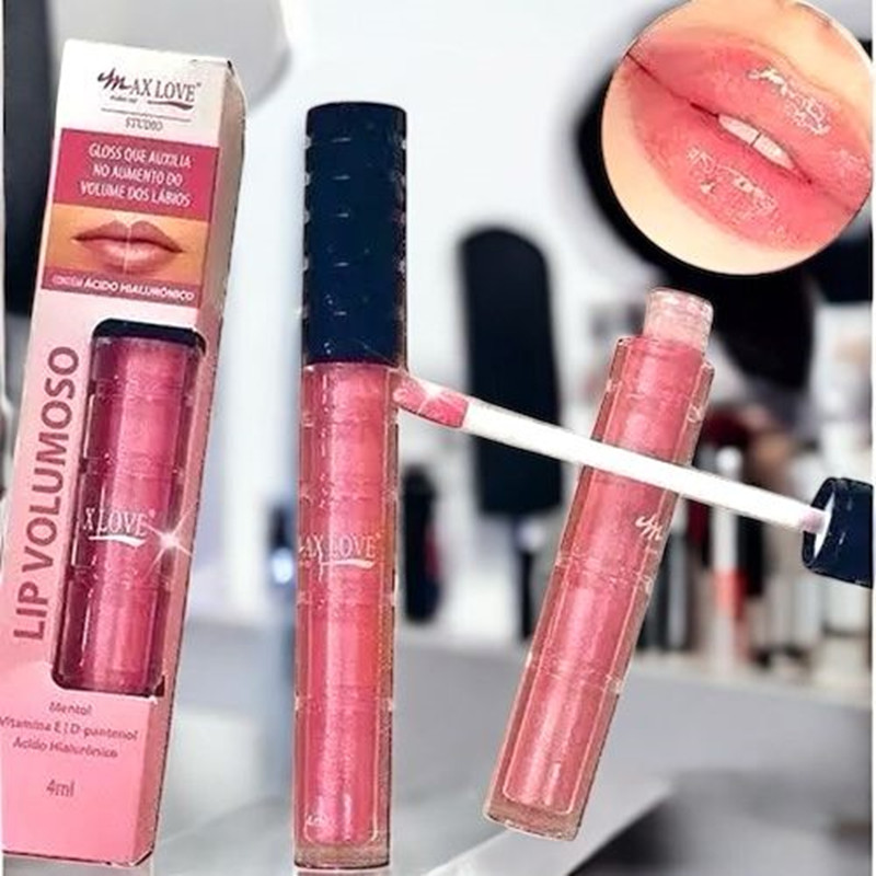 Gloss Max Love Lip Volumoso 08 – Rosa Pérola Volume Instantâneo Gloss Aumenta Boca em Oferta na Shopee