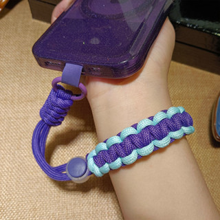 Pulseira De Telefone Trançada Feita À Mão Ajustável-Alça Curta Segura Anti-Perda Larga Com Montagem Acolchoada em Oferta na Shopee