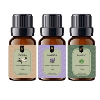 Kit 3 Essências Hidrossolúveis 10ml Para Difusor Nattuaromas em Oferta na Shopee
