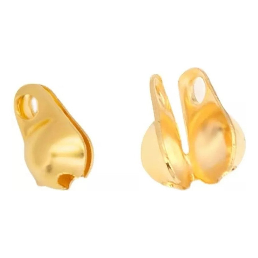 Terminal Tips P/ Bijuterias Prata/dourado/preto 100-500pçs 1.5 em Oferta na Shopee