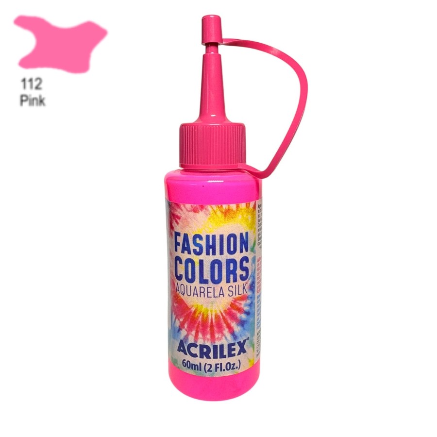 Tinta Aquarela Para Tecido 60ml - Pink - 1 unidade - Acrilex - Rizzo em Oferta na Shopee