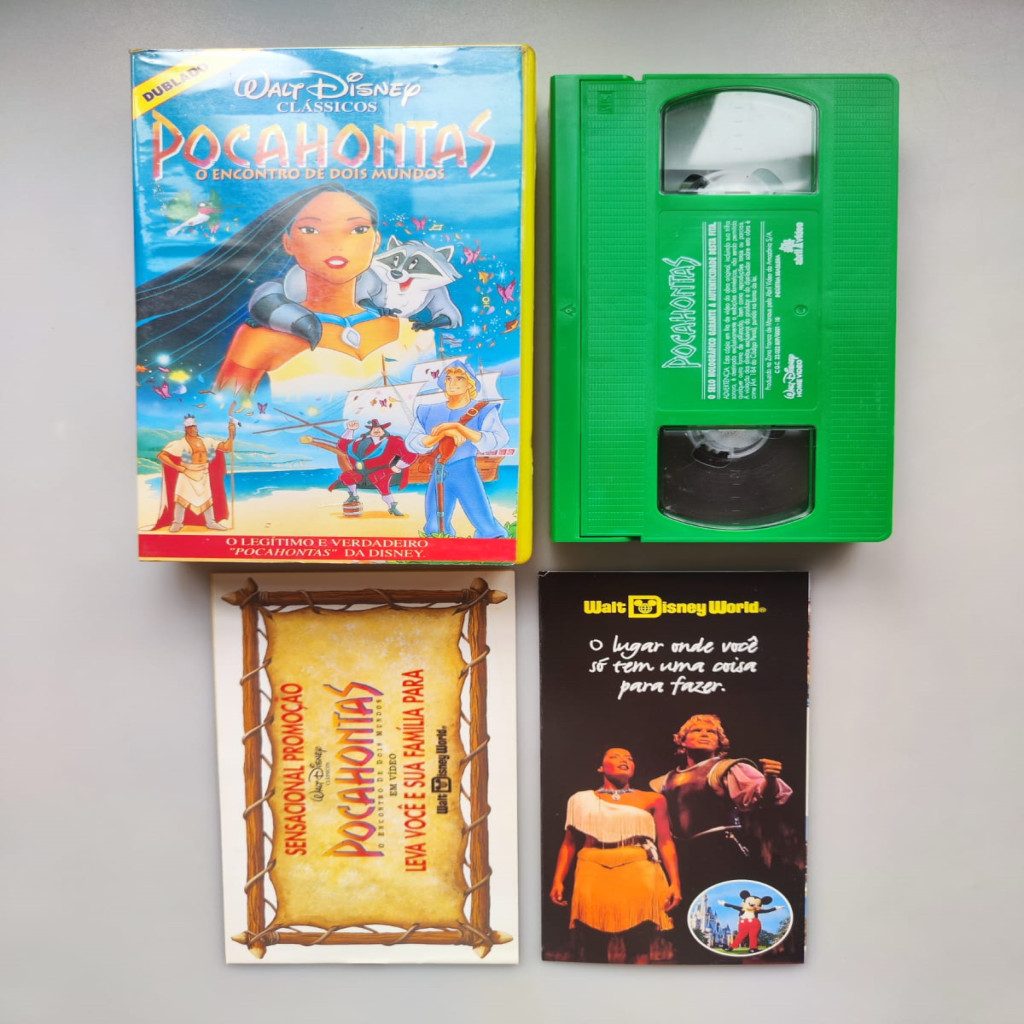 Fita VHS Disney (Original) Pocahontas - DUBLADO