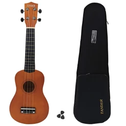 Ukulele Soprano 21 Pol com Case Preto