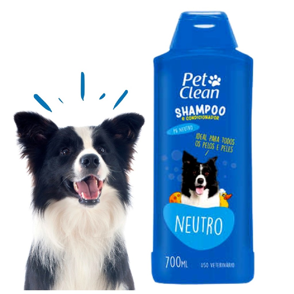 Shampoo Neutro 700ml Pet Clean para Cães e Gatos - Pets