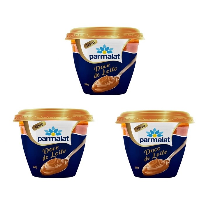 Doce de Leite Parmalat Uruguai Pote 350G - 03 Unidades