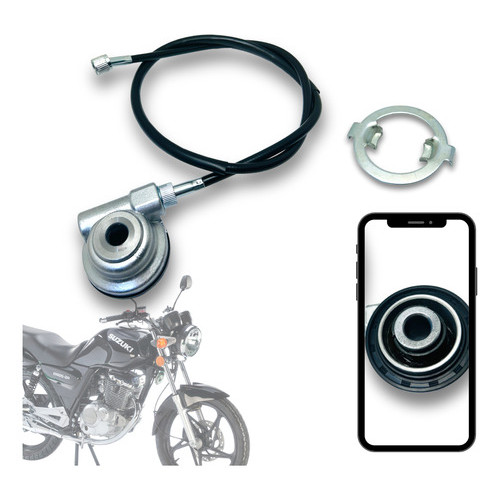 Engrenagem Caracol Velocímetro + Cabo Suzuki Yes 125 Até 08