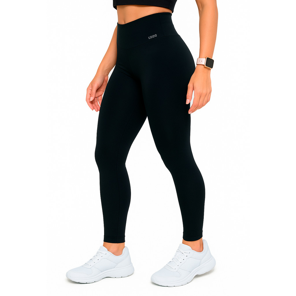Calça Legging Feminina Sem Transparência Academia Fitness Cintura Alta Original Usee Brasil - Women Clothes