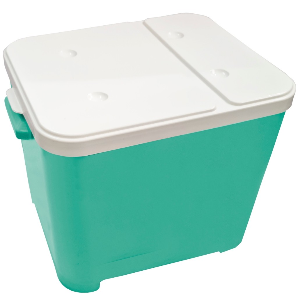 Container Porta Ração Canister Plástico com Tampa Protege Conserva Furacão Pet 15 Kg Verde em Oferta na Shopee