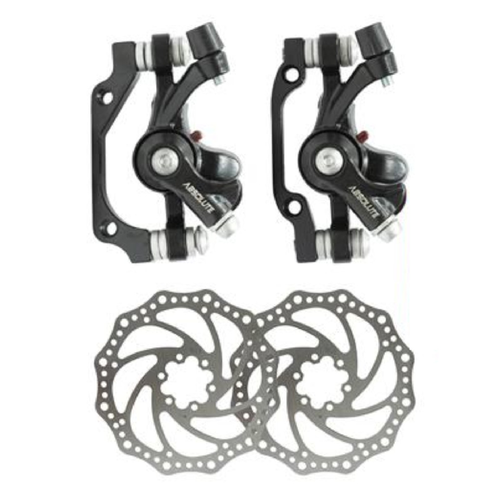 Par de Freio Disco MEC Absolute D/T Nero Rotor Mecânico TD02