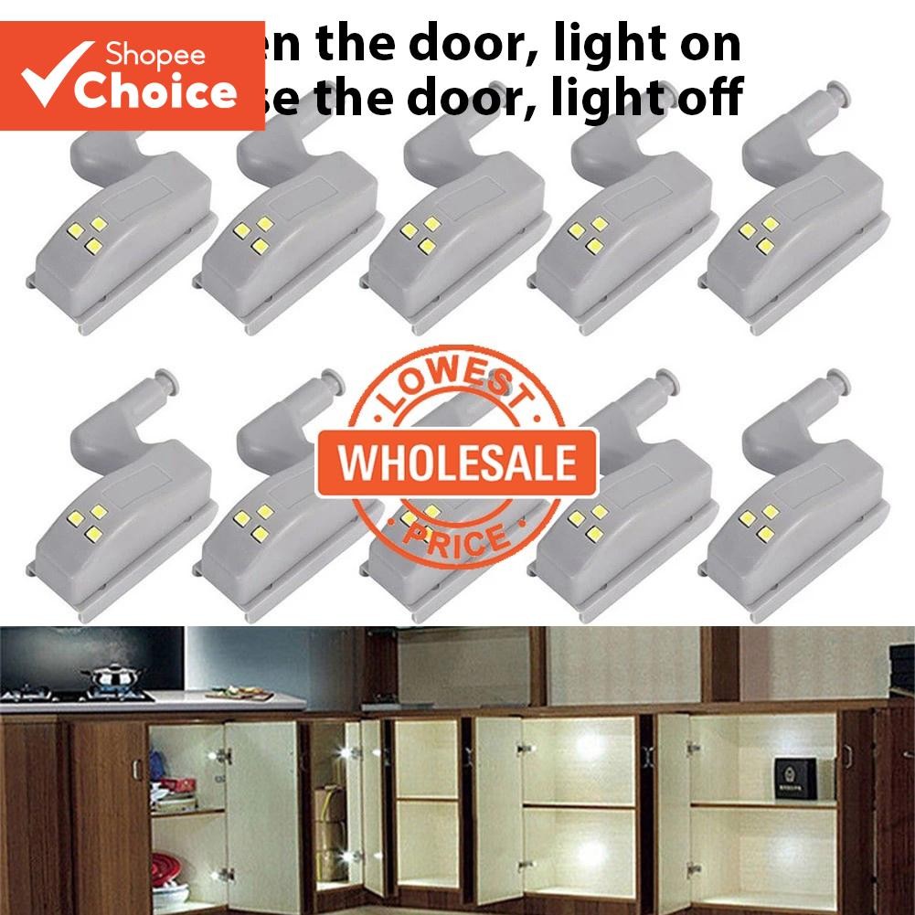Universal LED Lâmpada De Dobradiça Interna/Armário De Guarda-Roupa Sensor Luzes/Cozinha Sob O Inteligente Mini Luz Da No