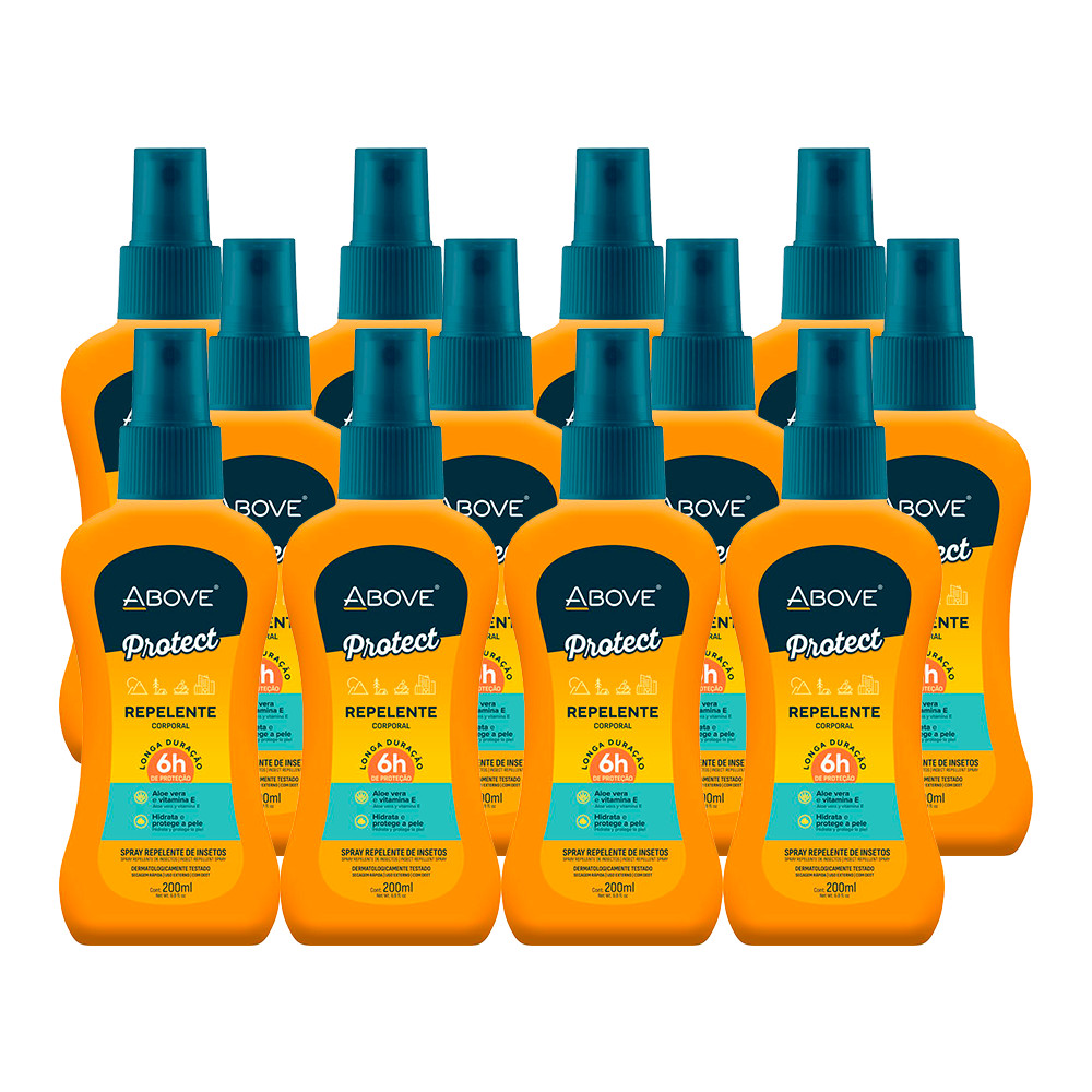 Kit 12 Repelente de Insetos Above Adulto 200ml em Oferta na Shopee