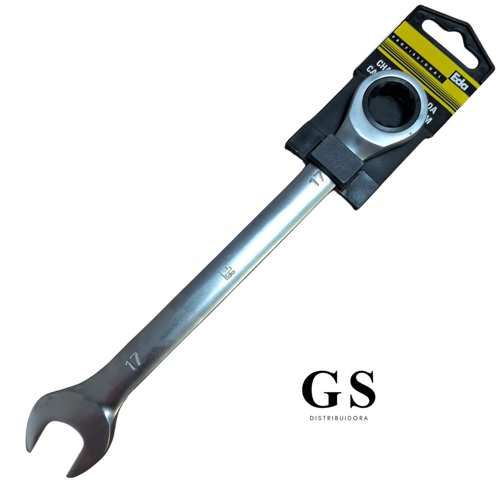 Chave Combinada Catraca Eda 17 mm Fixa EDA Ref 9VZ
