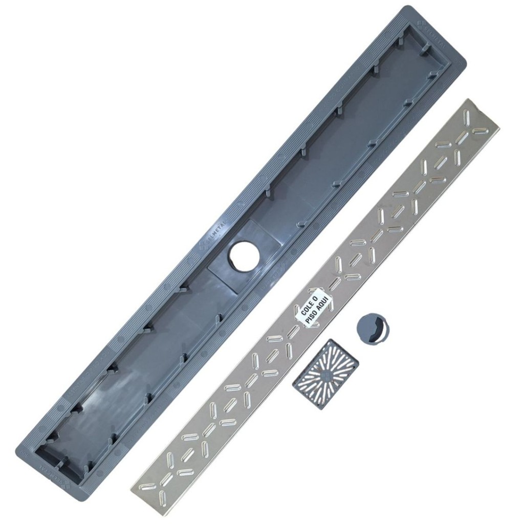 RALO LINEAR ESSENCE BASE PVC 80X8 CM COM TAMPA INVISIVEL 304