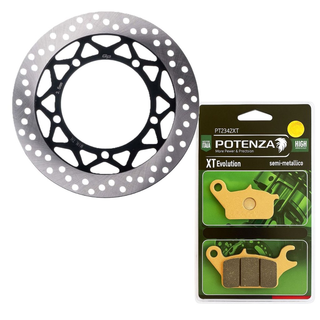 Disco de Freio Dianteiro Factor 150 / Factor 125 / Fazer 150 + Pastilhas Potenza em Oferta na Shopee