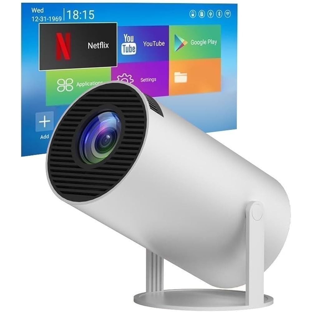 Projetor Portátil Android 11 Smart 4K Wifi 6 Bluetooth 5.0 1080p — R$ 186,89 em Shopee, 47% OFF